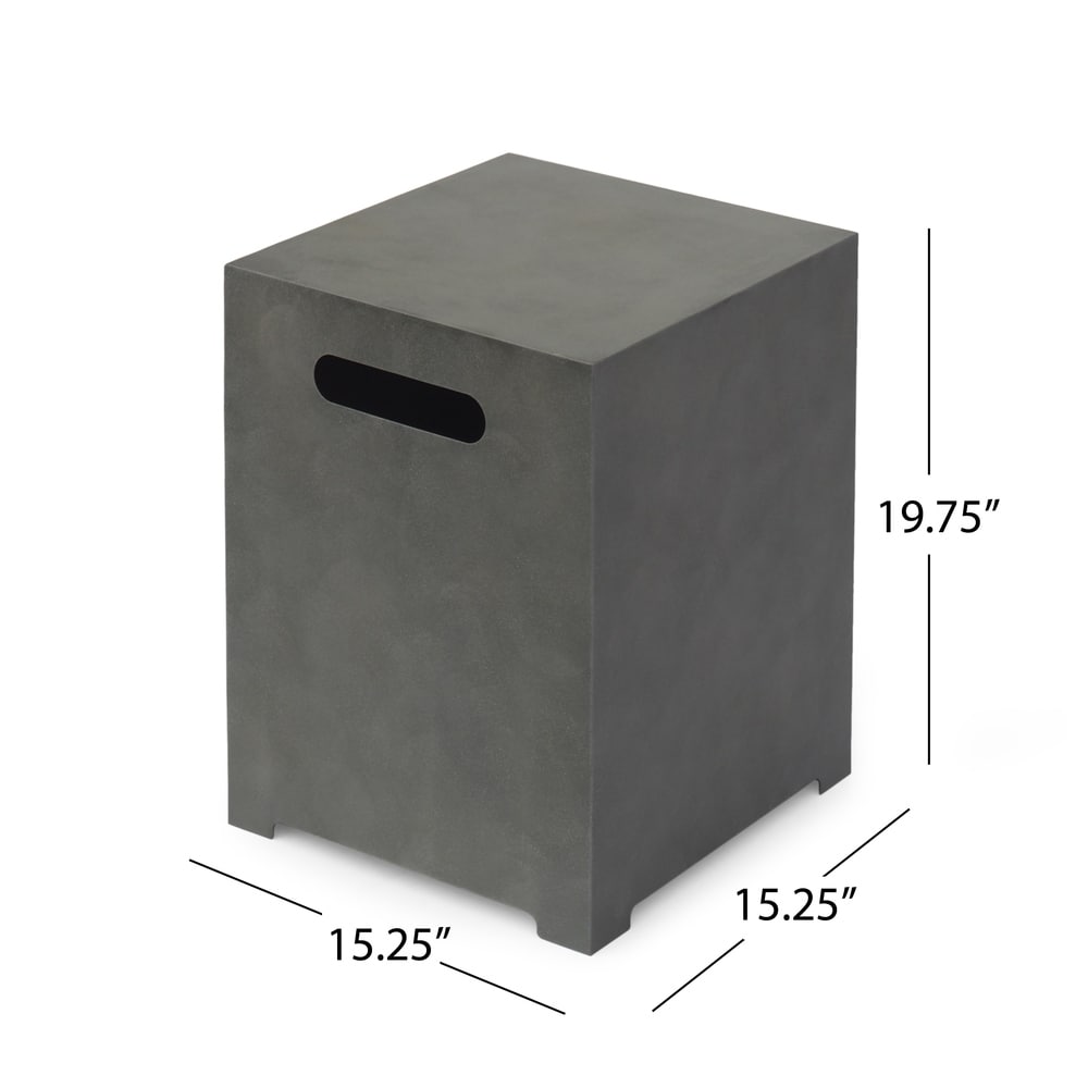Wellington Outdoor 40-Inch Square Fire Pit with Tank Holder by Christopher Knight Home