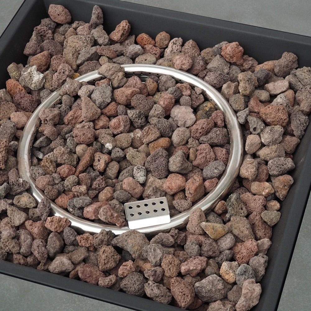 Wellington Outdoor 40-Inch Square Fire Pit with Tank Holder by Christopher Knight Home