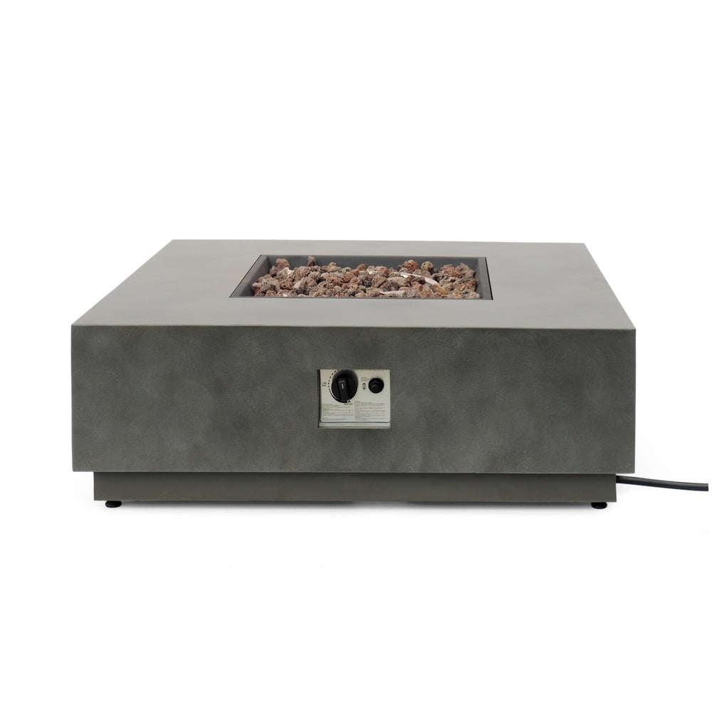 Wellington Outdoor 40-Inch Square Fire Pit with Tank Holder by Christopher Knight Home