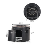 Wellington Outdoor 40,000 BTU Circular Fire Pit by Christopher Knight Home
