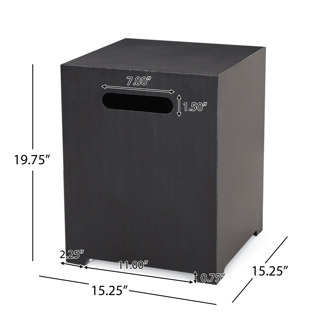 Wellington Outdoor 50,000 BTU Rectangular Fire Pit with Tank Holder by Christopher Knight Home