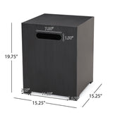Wellington Outdoor 50,000 BTU Rectangular Fire Pit with Tank Holder by Christopher Knight Home