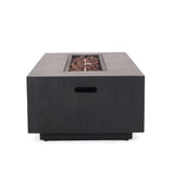 Wellington Outdoor 50,000 BTU Rectangular Fire Pit with Tank Holder by Christopher Knight Home