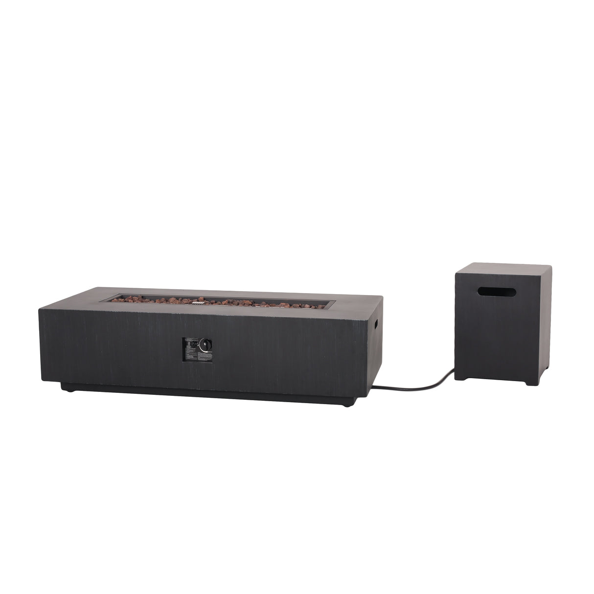 Wellington Outdoor 50,000 BTU Rectangular Fire Pit with Tank Holder by Christopher Knight Home