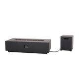 Wellington Outdoor 50,000 BTU Rectangular Fire Pit with Tank Holder by Christopher Knight Home