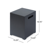 Wellington Outdoor Rectangular Iron Fire Pit with Lava Rocks by Christopher Knight Home