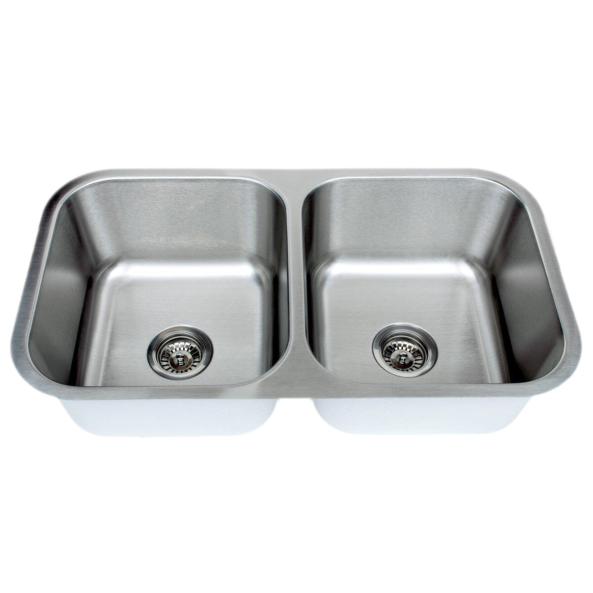 Wells Sinkware Craftsmen Series 33-inch 18-gauge Undermount 50-50 Double Bowl Stainless Steel Kitchen Sink - Sink Only