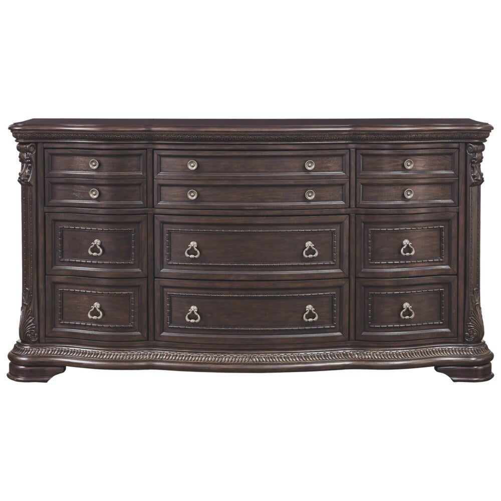 Wellsbrook Dark Brown Elegant 6-Drawer Dresser