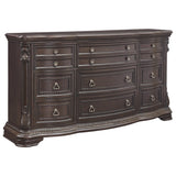 Wellsbrook Dark Brown Elegant 6-Drawer Dresser