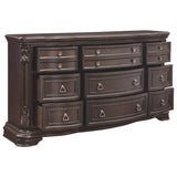 Wellsbrook Dark Brown Elegant 6-Drawer Dresser