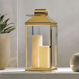 Wendell Outdoor 22" Stainless Steel Lantern by Christopher Knight Home