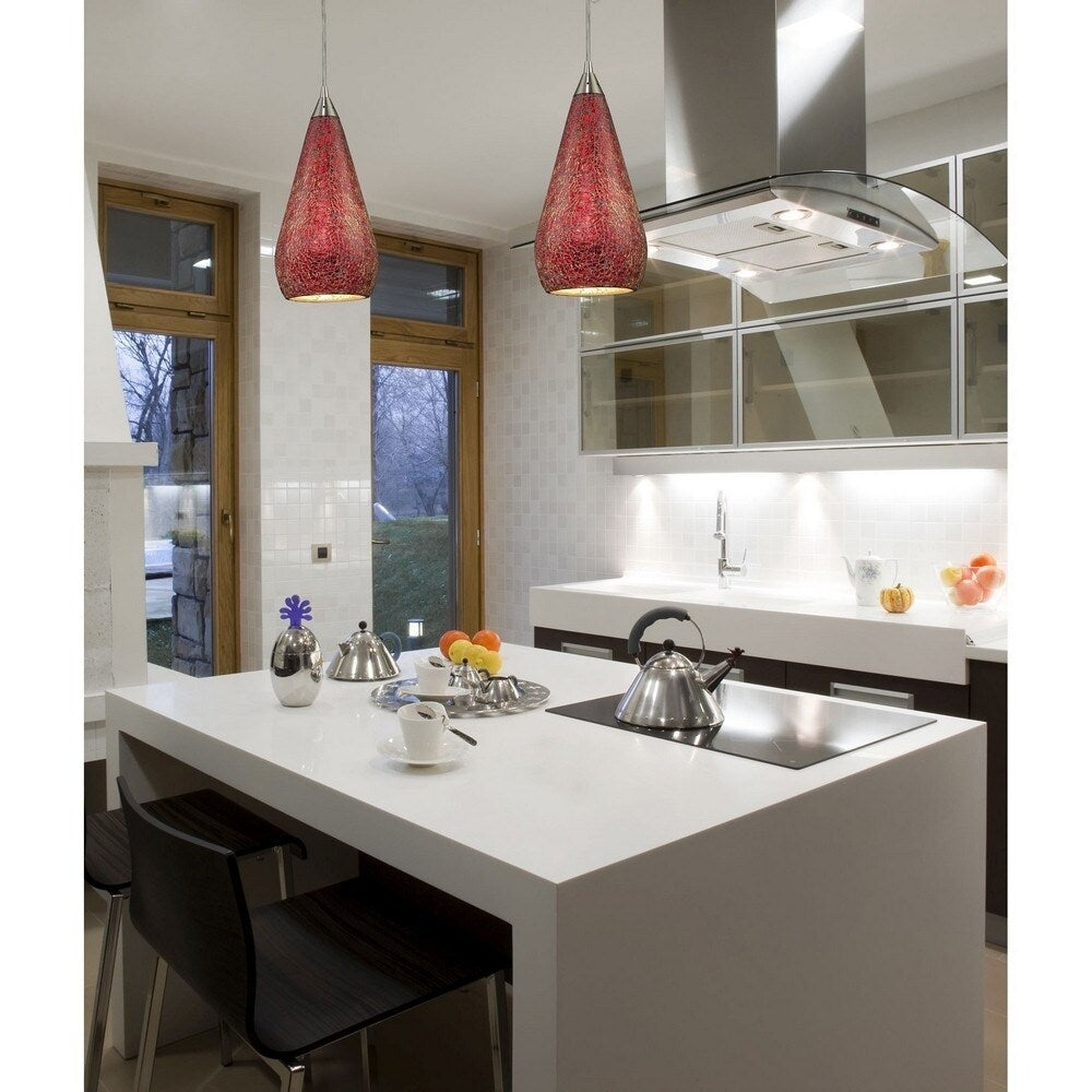 Wendover Lane - 13 Inch 9.5W 1 LED Mini Pendant Silver Multi-Color