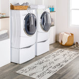Livabliss Werner Global Washable Machine Washable Area Rug