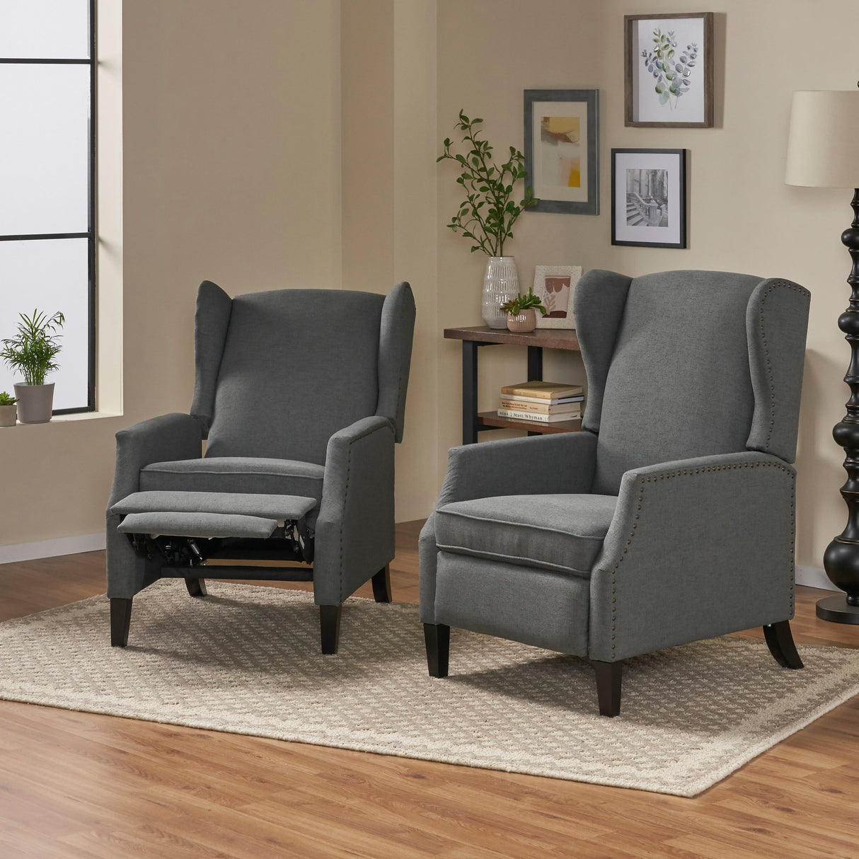 Wescott Contemporary Recliners (Set of 2) by Christopher Knight Home