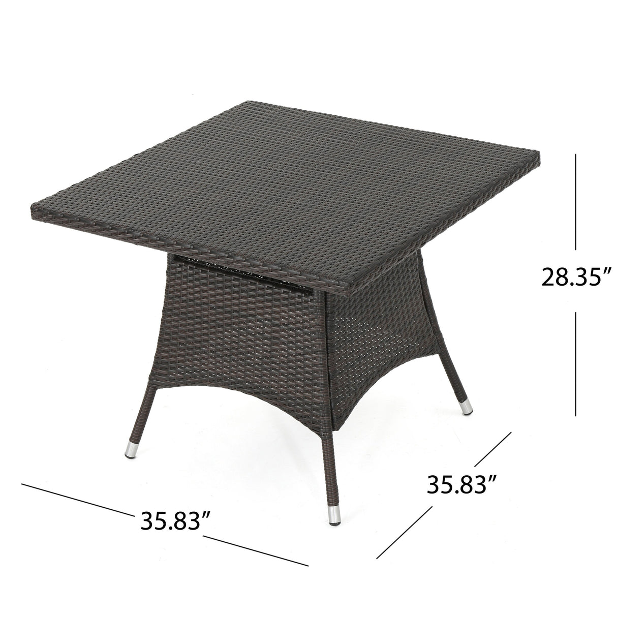 Wesley Outdoor 5-piece Wicker Dining Set by Christopher Knight Home