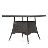 Wesley Outdoor 5-piece Wicker Dining Set by Christopher Knight Home