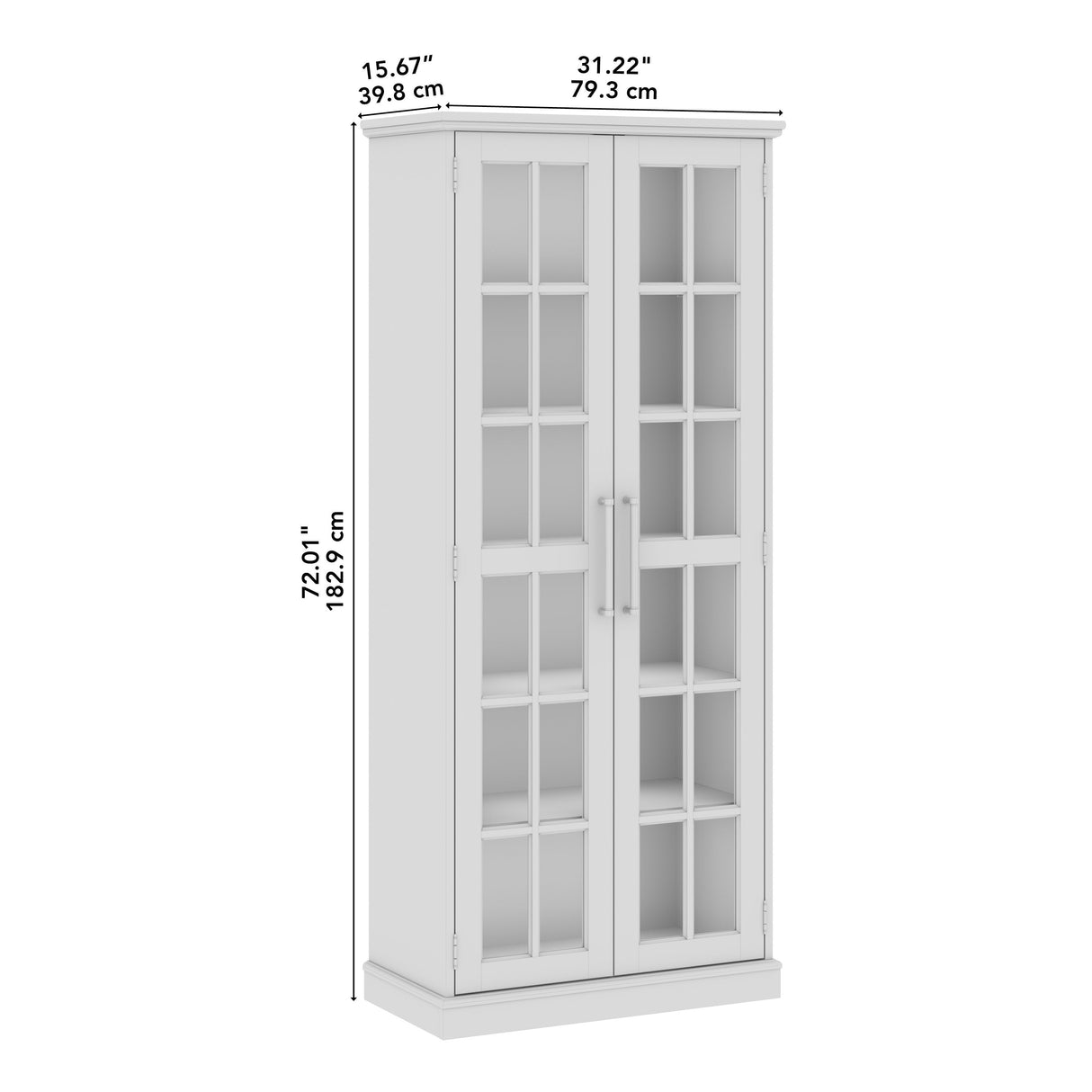 Westbrook Curio Cabinet with Glass Doors by Bush Furniture