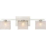 Quoizel Westcap Brushed-nickel 3-light Bath Fixture - Silver