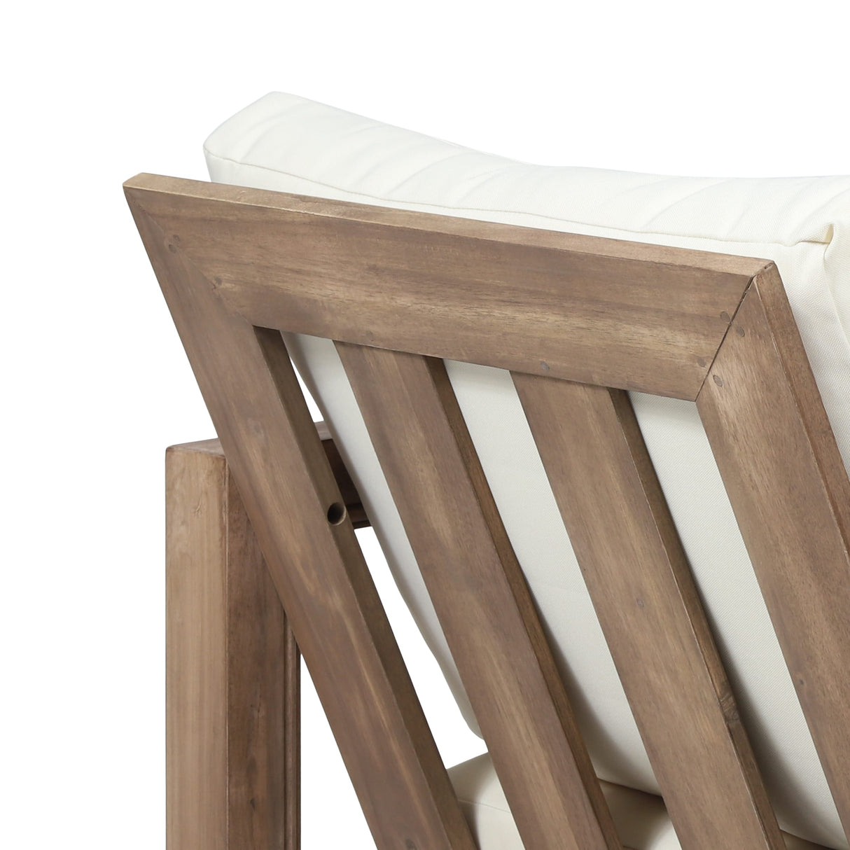 Westchester Acacia Wood Outdoor Club Chair with Cushion by Christopher Knight Home