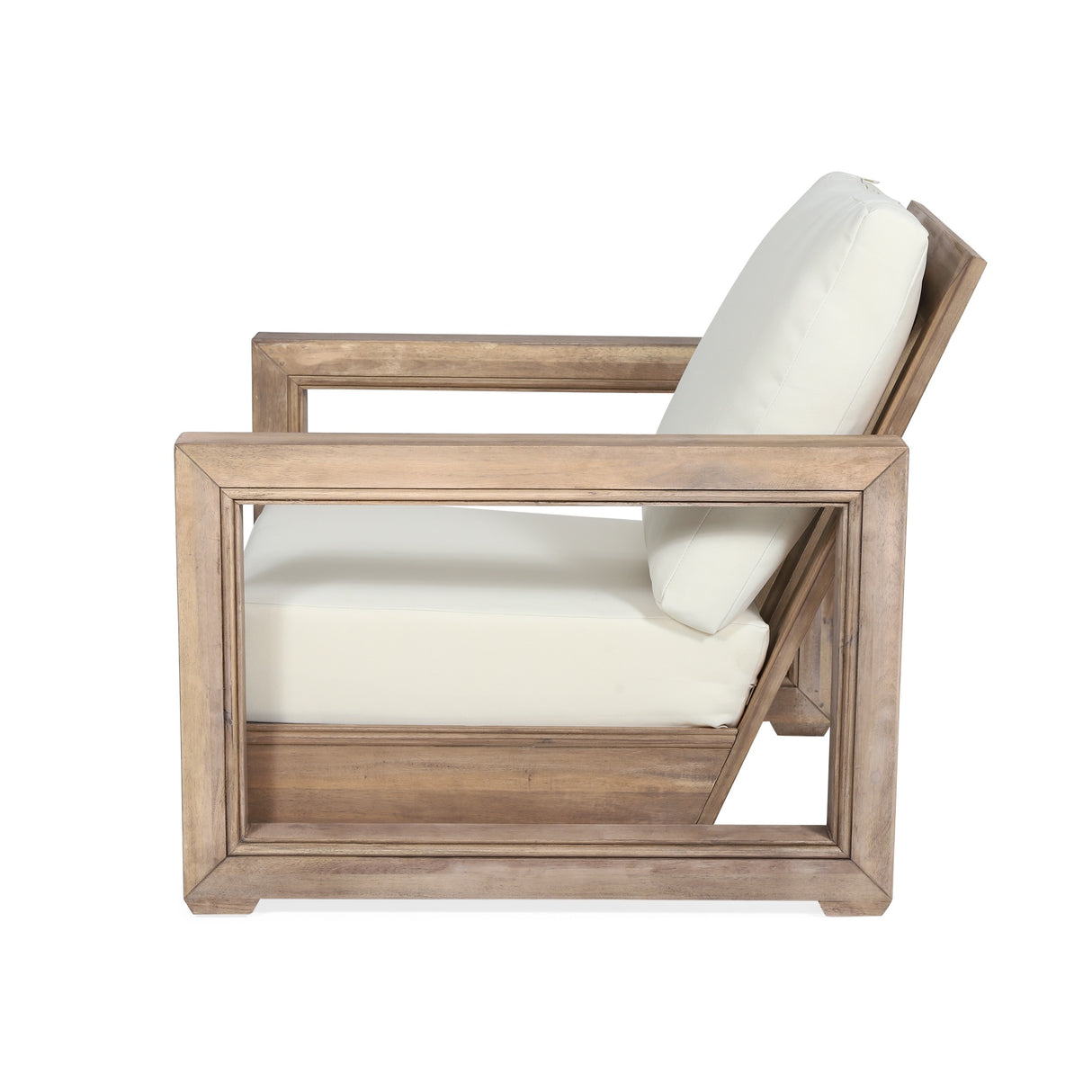 Westchester Acacia Wood Outdoor Club Chair with Cushion by Christopher Knight Home