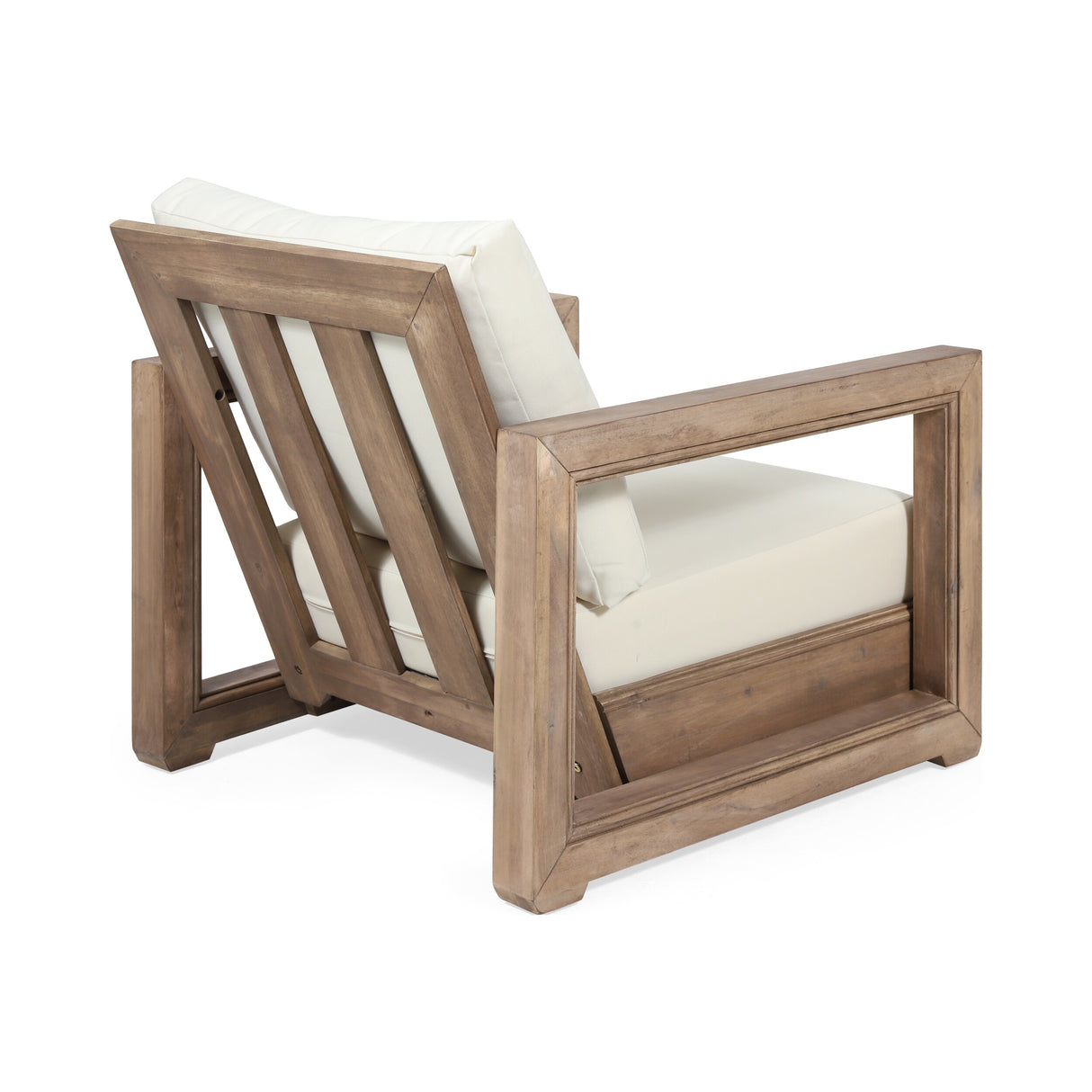 Westchester Acacia Wood Outdoor Club Chair with Cushion by Christopher Knight Home