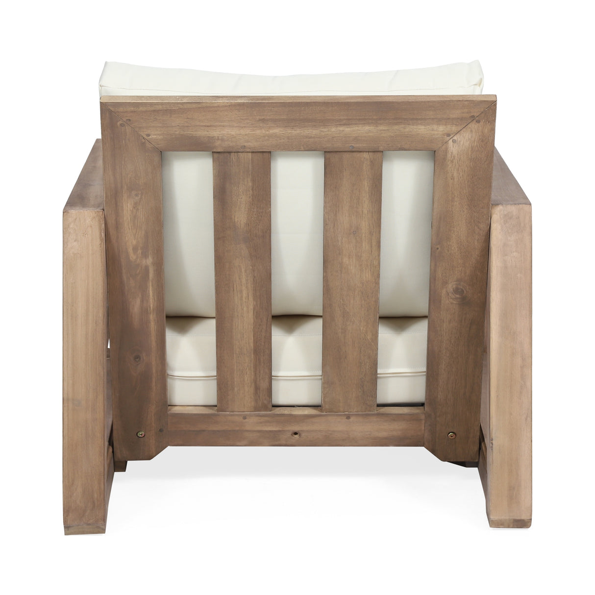 Westchester Acacia Wood Outdoor Club Chair with Cushion by Christopher Knight Home