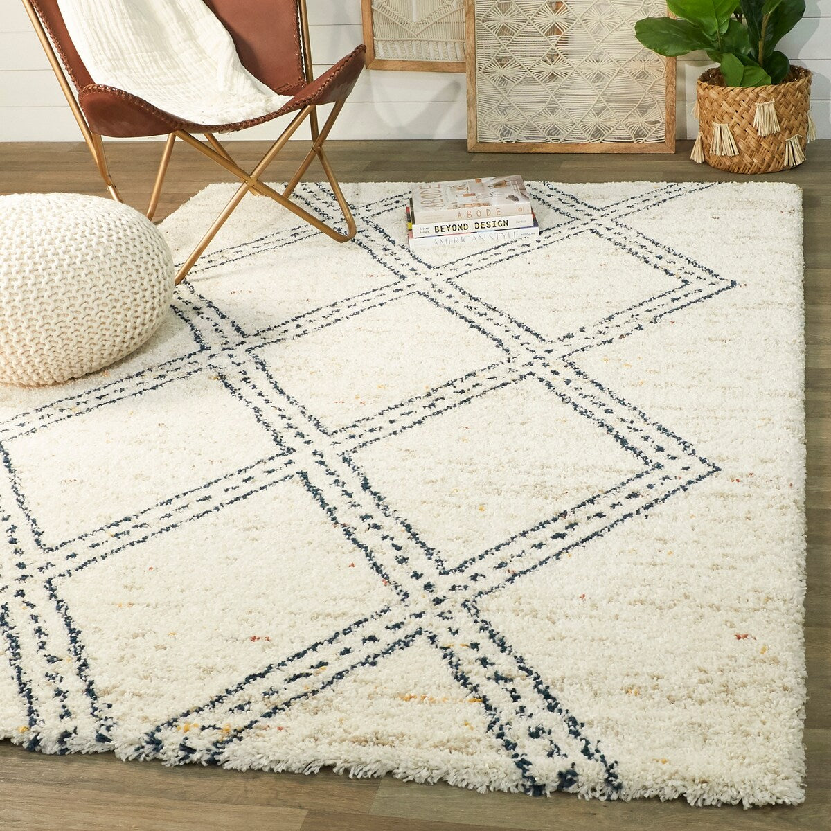 Westerfeld Geometric Shag Area Rug