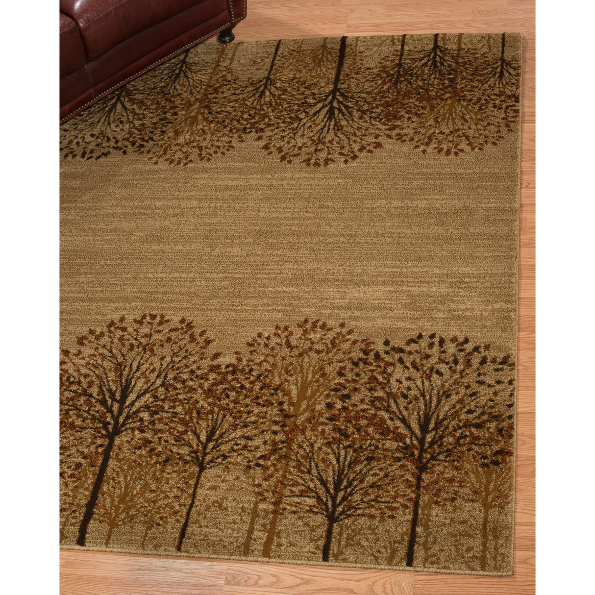 Westfield Home Harmony Tree Line Natural Area Rug