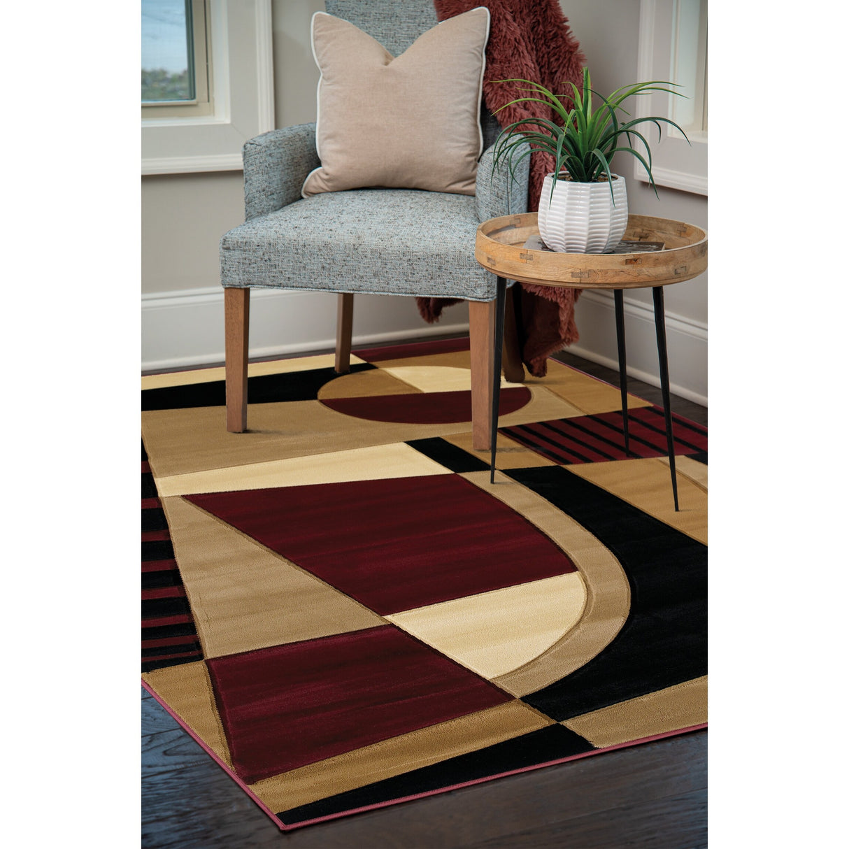 Westfield Home Sculptures Aileen Hand Carved Area Rug