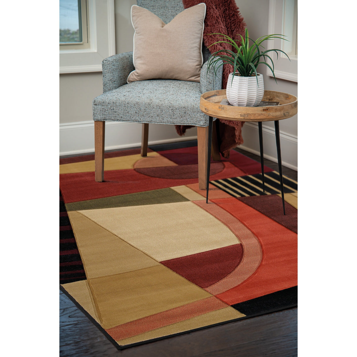 Westfield Home Sculptures Aileen Hand Carved Area Rug