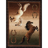 Westfield Home Silko Stallion Multi Area Rug - 5'3 x 7'2