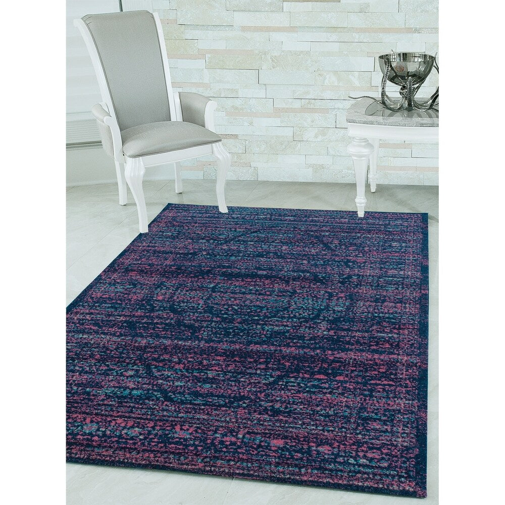 Westfield Home Versailles Prague Midnight Blue Area Rug - 7'10" x 10'6"