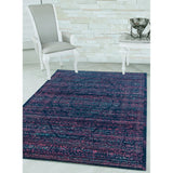Westfield Home Versailles Prague Midnight Blue Area Rug - 7'10" x 10'6"