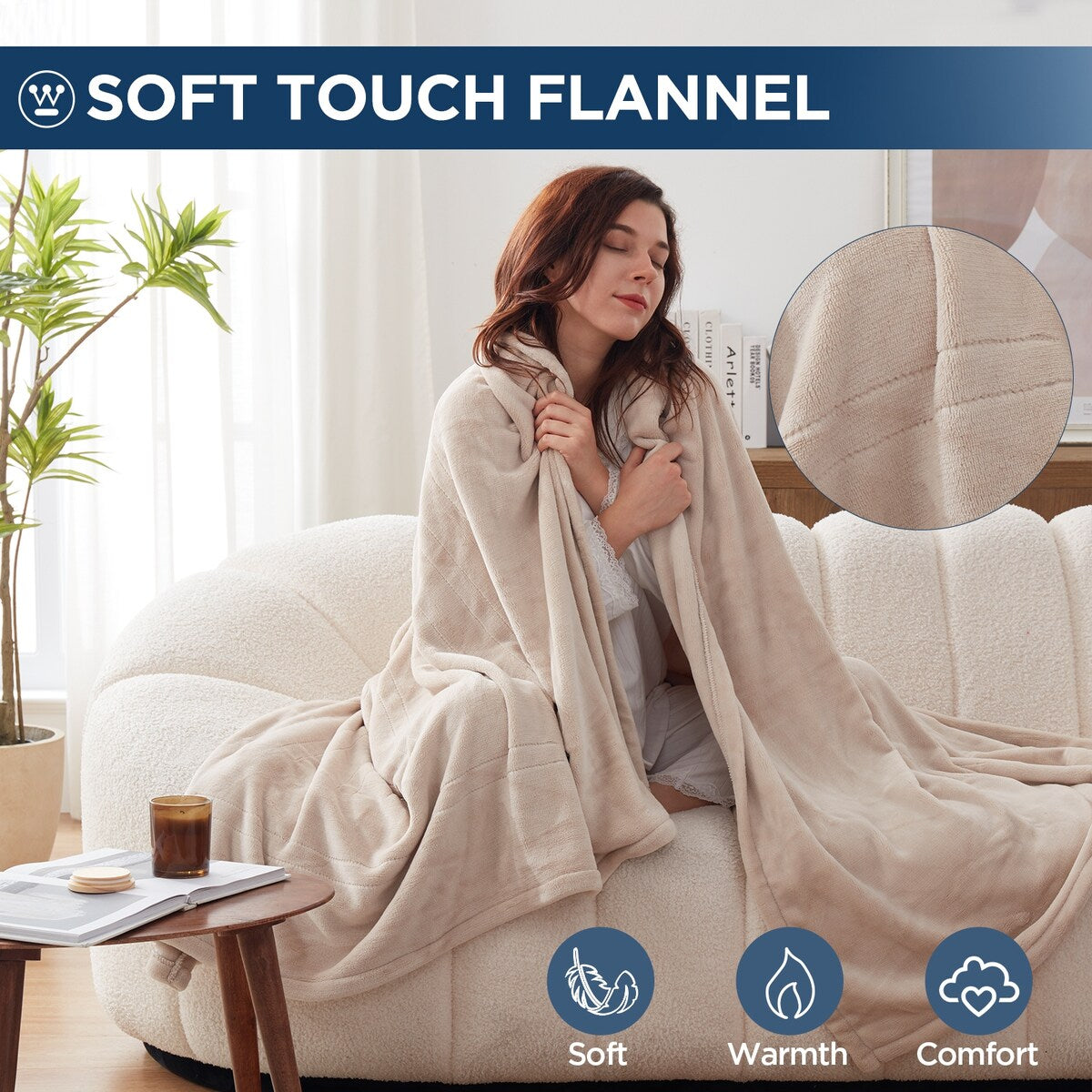 Westinghouse Electric Blankets Flannel Heating Blanket Twin Size