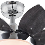Westinghouse Lighting Quince 24-Inch 6-Blade Indoor Ceiling Fan with Dimmable LED Light Fixture and Opal Frosted Glass