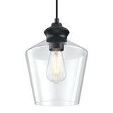Westinghouse Lighting Ramsey One-Light Indoor Mini Pendant, Brushed Nickel Finish with Clear Glass