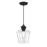 Westinghouse Lighting Ramsey One-Light Indoor Mini Pendant, Brushed Nickel Finish with Clear Glass