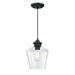 Westinghouse Lighting Ramsey One-Light Indoor Mini Pendant, Brushed Nickel Finish with Clear Glass
