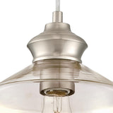 Westinghouse Lighting Ramsey One-Light Indoor Mini Pendant, Brushed Nickel Finish with Clear Glass