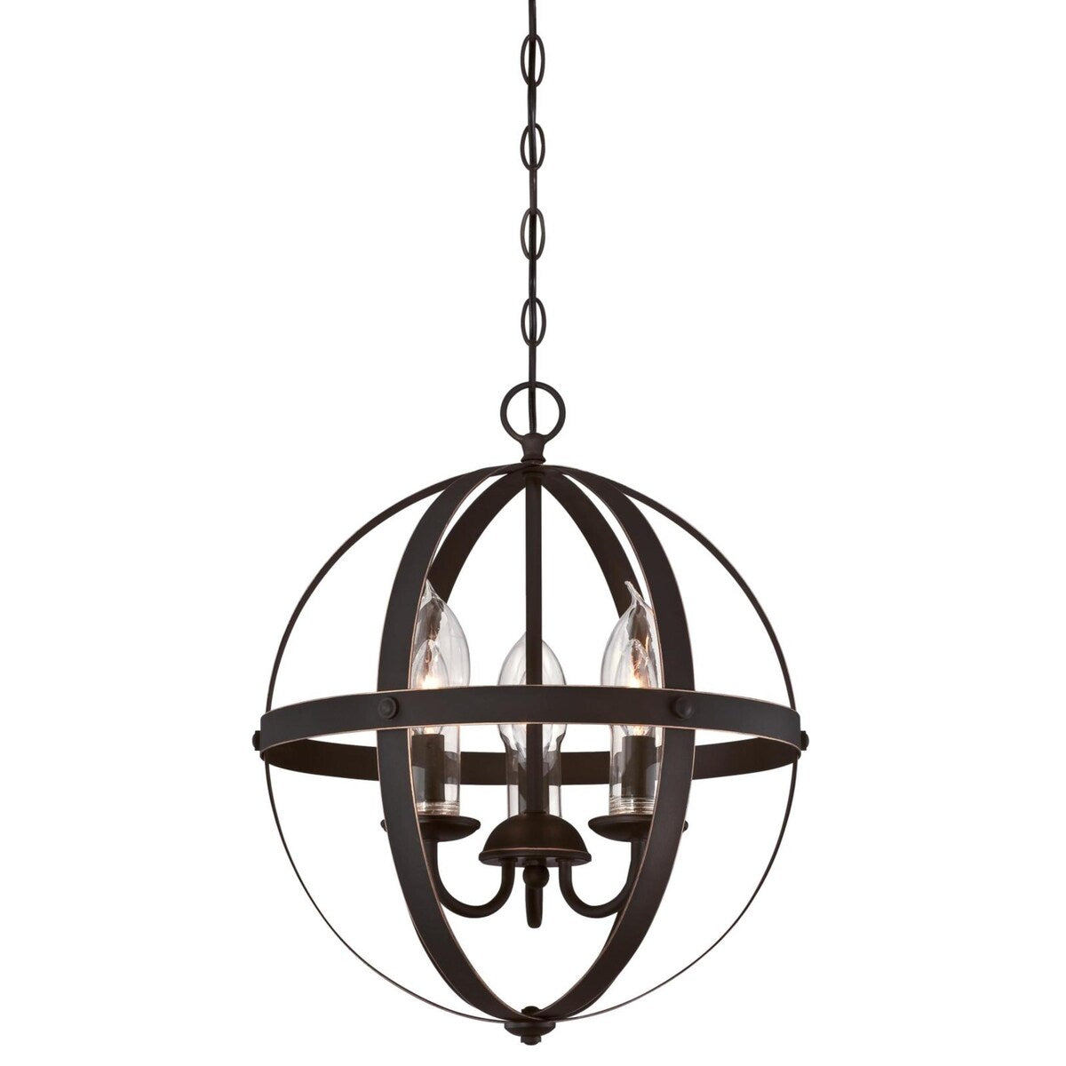 Westinghouse Stella Mira Outdoor Chandelier, Clear Glass Candle Covers