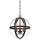 Westinghouse Stella Mira Outdoor Chandelier, Clear Glass Candle Covers