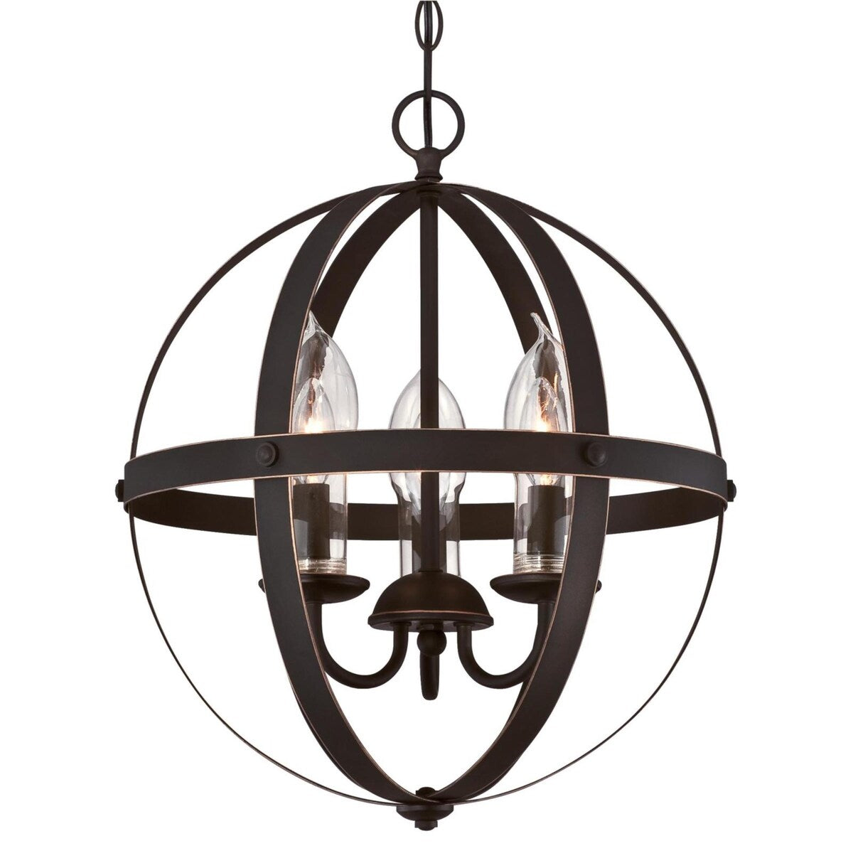 Westinghouse Stella Mira Outdoor Chandelier, Clear Glass Candle Covers
