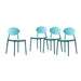 Westlake Outdoor Plastic Stacking Dining Chairs (Set of 4) by Christopher Knight Home