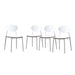 Westlake Outdoor Plastic Stacking Dining Chairs (Set of 4) by Christopher Knight Home