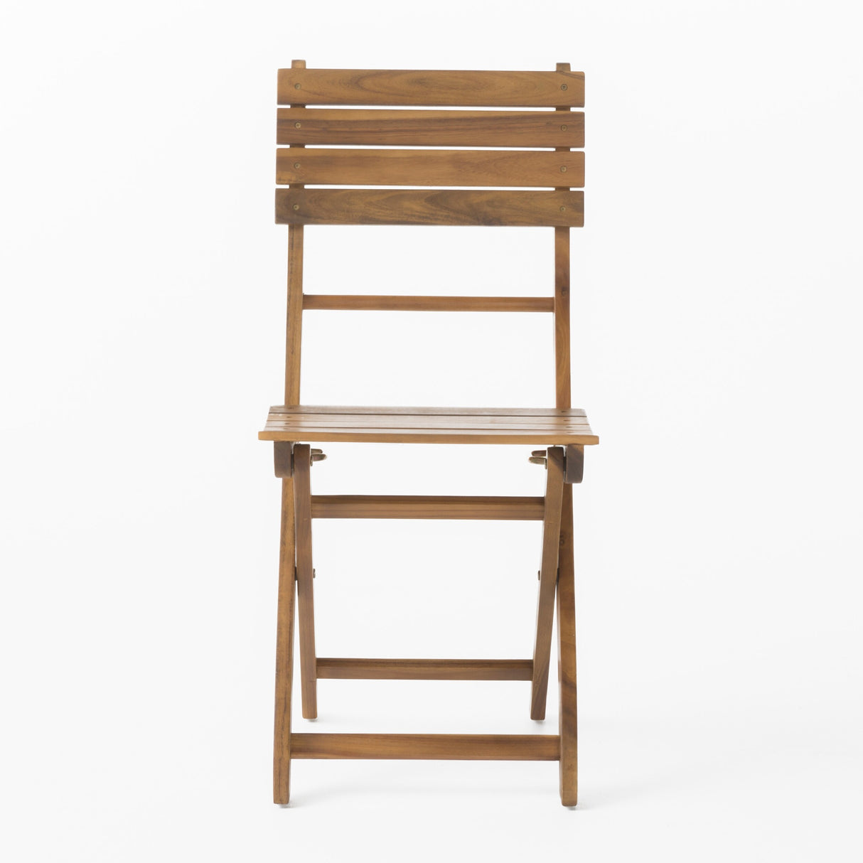Westmount Outdoor 2 Seater Half-Round Folding Acacia Wood Bistro Table Set by Christopher Knight Home