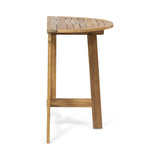 Westmount Outdoor 2 Seater Half-Round Folding Acacia Wood Bistro Table Set by Christopher Knight Home