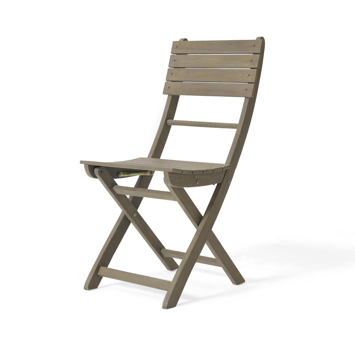 Westmount Outdoor 2 Seater Half-Round Folding Acacia Wood Bistro Table Set by Christopher Knight Home