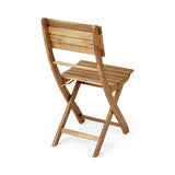 Westmount Outdoor 2 Seater Half-Round Folding Acacia Wood Bistro Table Set by Christopher Knight Home
