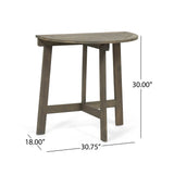 Westmount Outdoor 2 Seater Half-Round Folding Acacia Wood Bistro Table Set by Christopher Knight Home