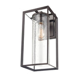 Millennium Lighting Wheatland Outdoor 1 Light Wall Sconce in Powder Coat Black